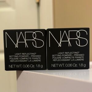 NEW Set Of 2 NARS Light Reflecting Setting Pressed Powder in Translucent Crystal